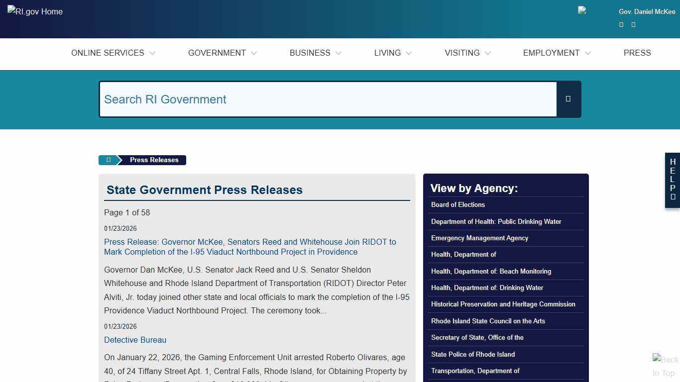 RI.gov: Rhode Island Government